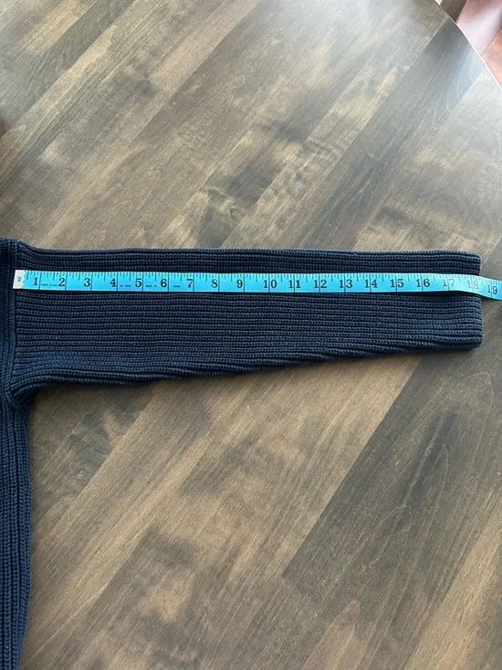 Banana Republic Navy Knit Hooded Pullover Sweater - Picture 8 of 10